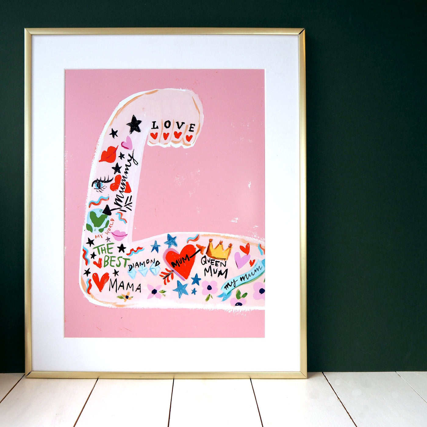 Eleanor Bowmer: Mum Strong Arm Print (A4 and A5)