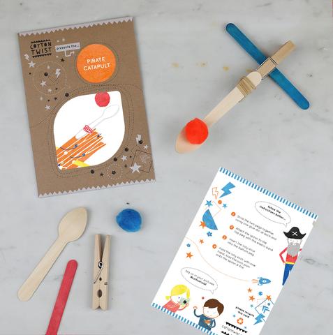 COTTON TWIST- Make Your Own Pirate Catapult Craft Kit