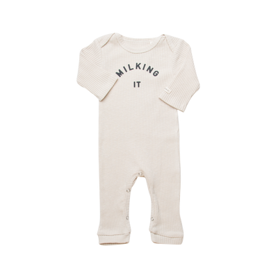 Claude&Co - Milking It Sleepsuit in Oat