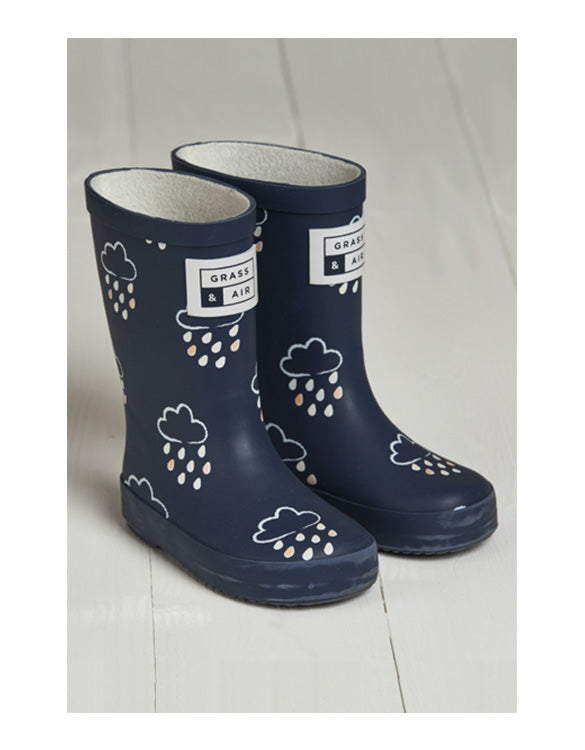 GRASS & AIR - Infant Wellies Navy