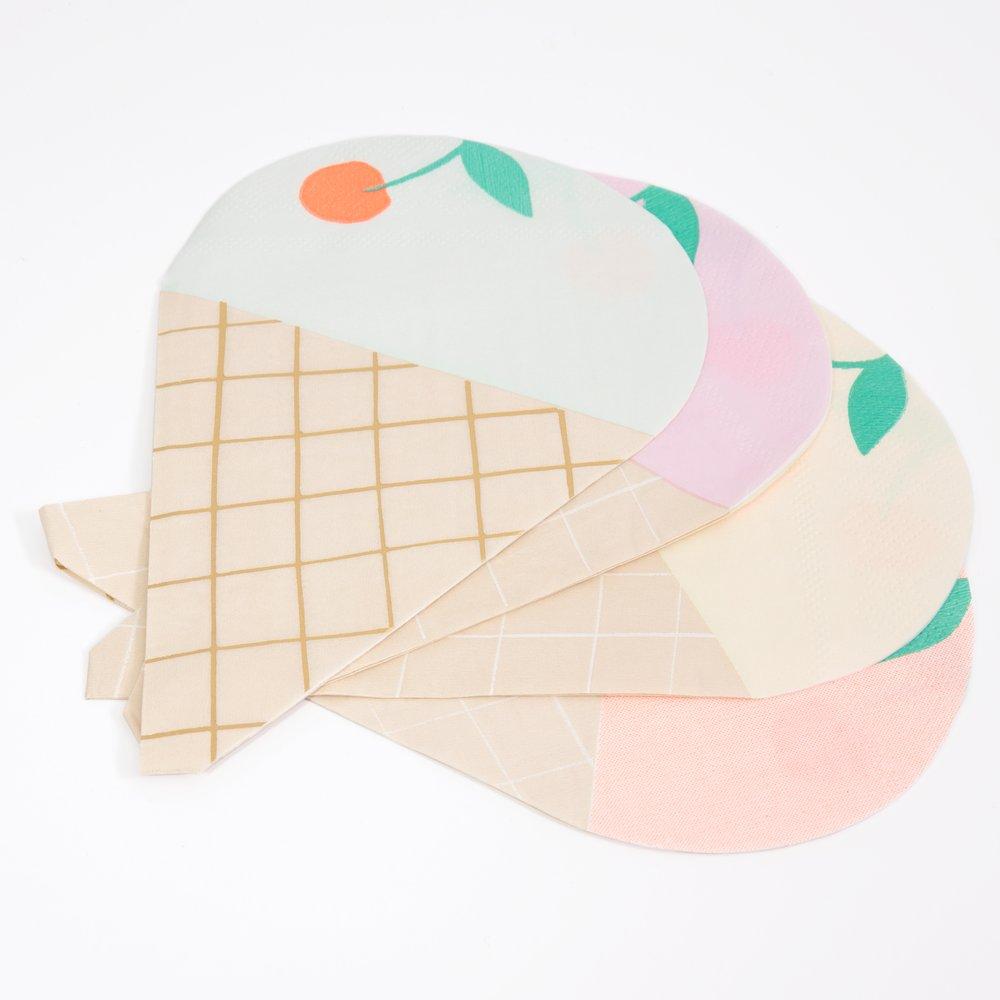 Meri Meri Ice Cream Napkins (set of 16)