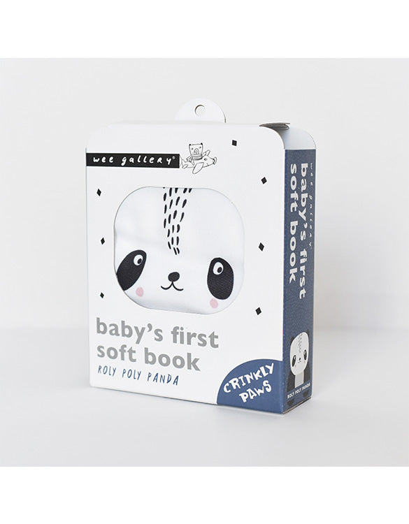 WEE GALLERY - Roly Poly Panda Cloth Book