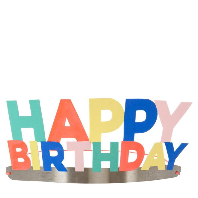 Meri Meri Happy Birthday Crown