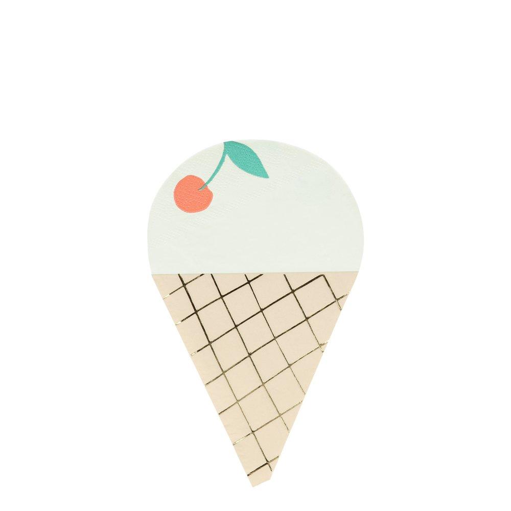 Meri Meri Ice Cream Napkins (set of 16)