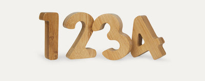 Wee Gallery Bamboo number set